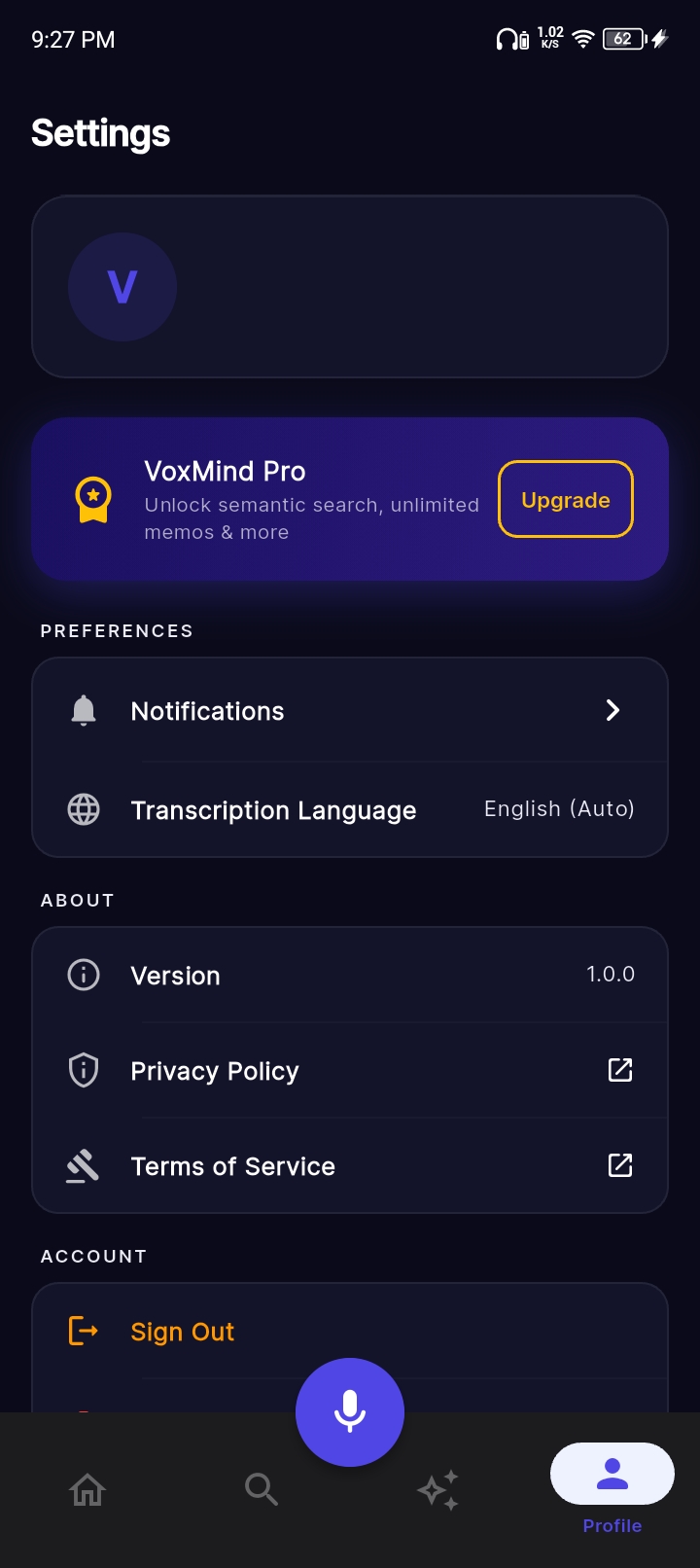 VoxMind — Mind Briefs